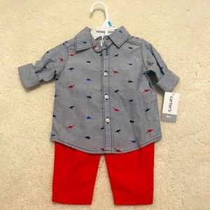 Carter’s Sz 6M Baby Boy 2 Piece Set BNWT
